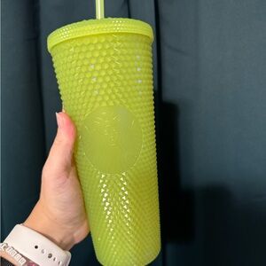 Starbucks Neon Green Studded Tumbler